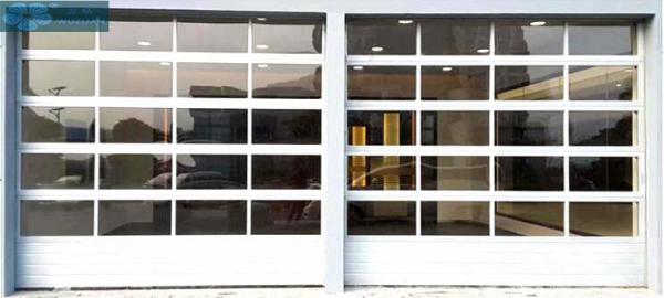 Motorized Aluminum Sectional Garage Door For House