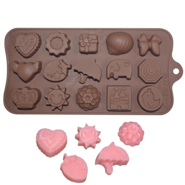 MHC Custom Pour Chocolat Silicone Chocolate Mold Cute Cartoon Shape for Easy Cleaning Cake Tools
