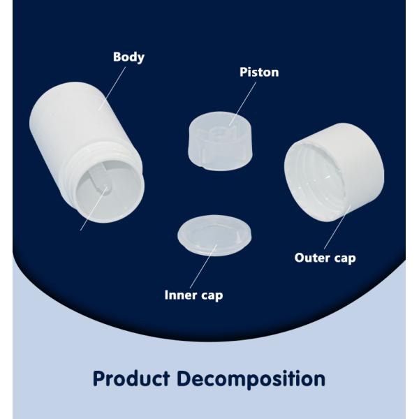 Мини портативная бутылка пластиковой упаковки дезодоранта 5g и 6g