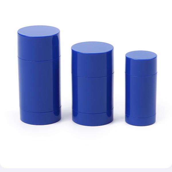 Contenedor de barra de bálsamo desodorante de plástico de color personalizado de 15 g a 100 g