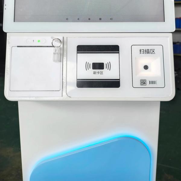 27 Inch Self Service Payment Kiosk With LED Light Strip And Touch Screen