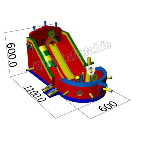 Corrediça seca exterior do navio de pirata da explosão do PVC de 0.55mm impermeável com o CE habilitado