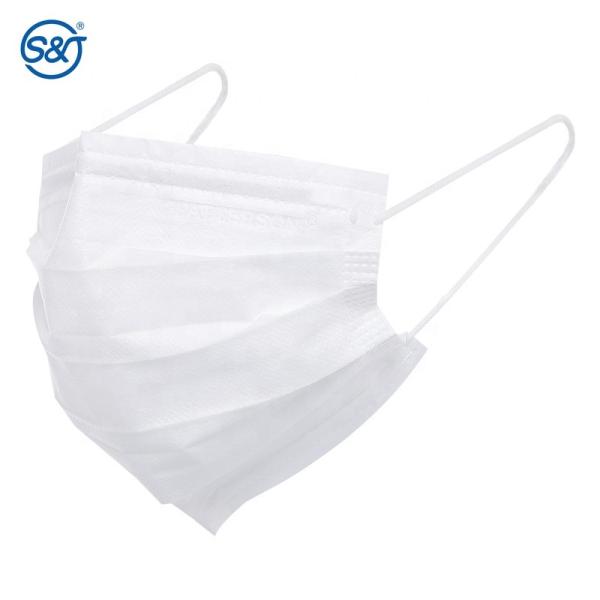 China Manufacturer Wholesale White 3ply Protective Face Mask / 3 Ply Disposable Face Mask