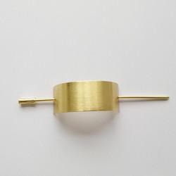Porcelain  Decorative Hair Sticks Vintage Style Golden Metal For Women 6.2x2x2.5cm