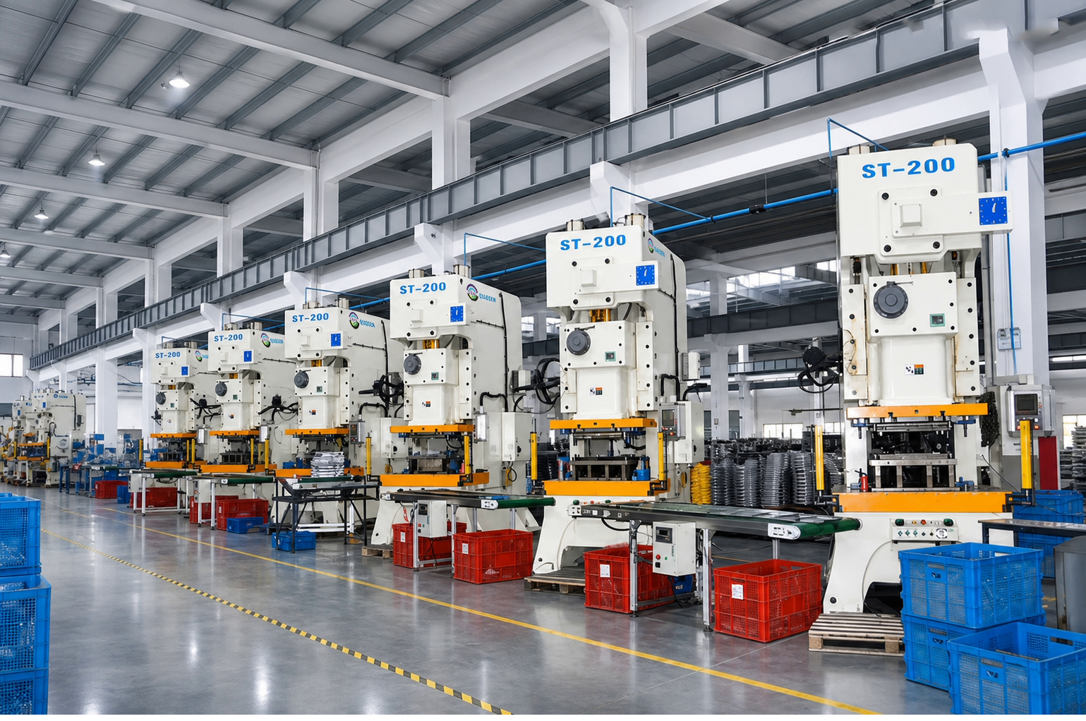 200 Ton High-Accuracy JIS Class 1 C Frame Punch Press for Metal Stamping