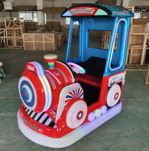 Crianças viagem de comboio moeda operada viagens de criança em carro crianças máquina de jogos