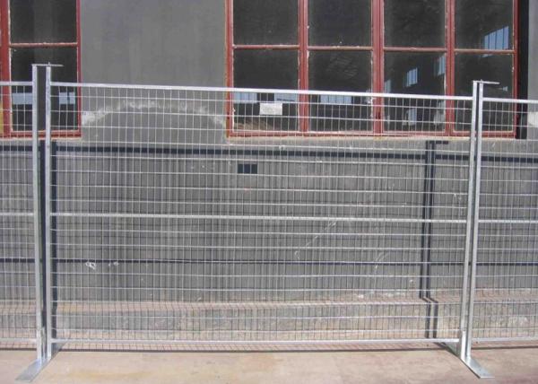 Wire Mesh Infilled Construction Site Temporary Steel Fence Hot Dip Galvanized