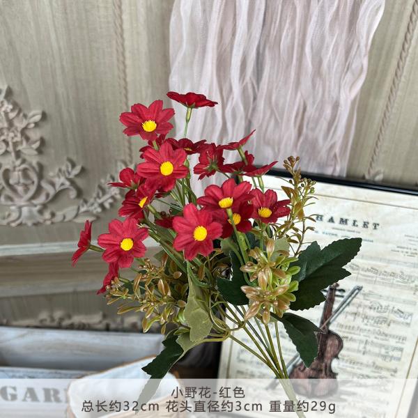 Small wildflowers, fake flowers, simulated flower bouquets, handmade flowers for weddings, artificial silk flowers, wedding scenery decoration, floor arrangement
