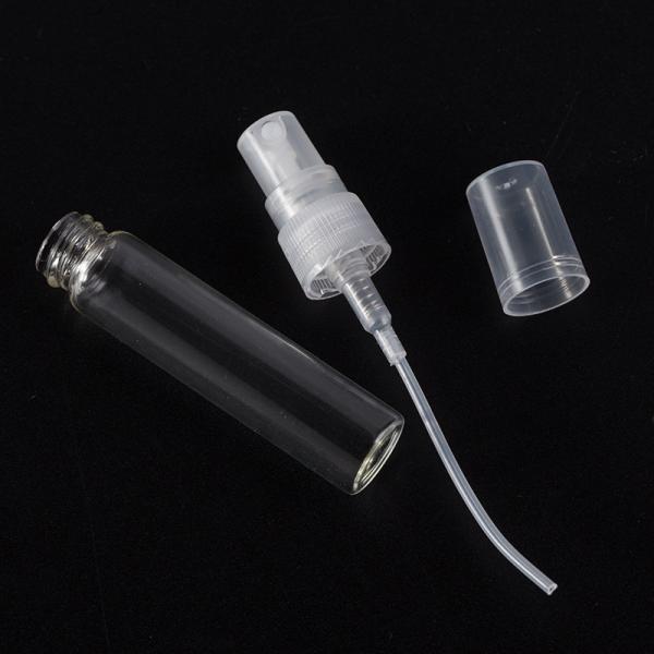 2ml 3ml 5ml 10ml Mini Small Empty Clear Glass Perfume Bottles with Luxury Round Pen Spray Design and Screen Printing Logo