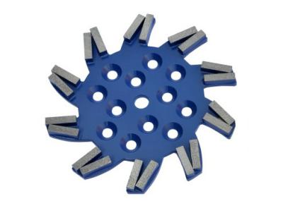 Cement / Terrazzo Metal Diamond Concrete Floor Grinding Disc 7 Segment Durable