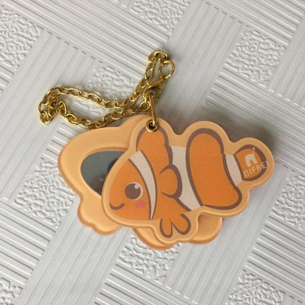 Custom design printed double sided epoxy acrylic keychain small mini resin charms for phone pendant