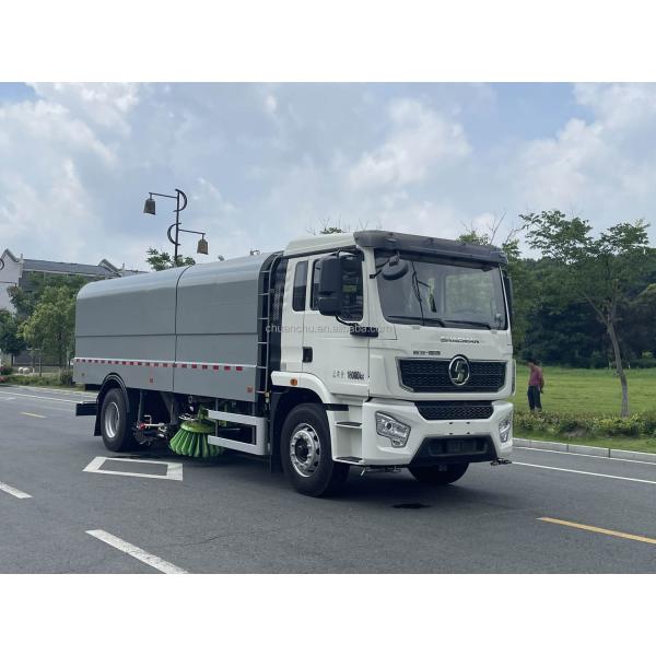 18T Electric Road Sweeper Truck Durable Washing Sweeping Custom's Requirement Pure Electric Energy Type