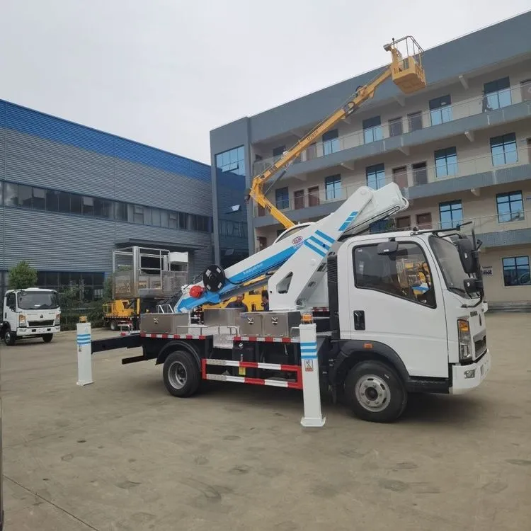 28m-32m Telescopic Boom Hydraulic Man Lift Truck For Aerial Work