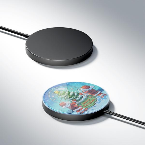Custom Logo Portable Sublimation Magnetic Wireless Phone Charger For Sublimation Printing