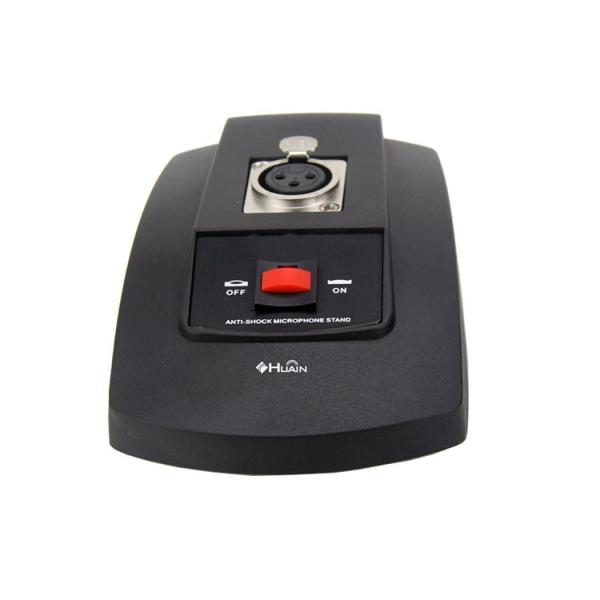 HUAIN Table Top Mounted Conference Mic Push to Talk Commercial Gooseneck Speech Microphone