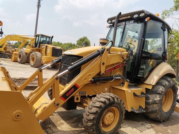 Used CAT 420F 4WD Loader Excavator 4.7m Dig Depth Project Ready