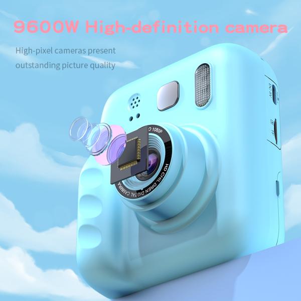1080p HD Digital Kids Camera Video Recorder Filter Instant Print Outdoor Toy for Boys Girls Birthday Gifts Supports MicroSD
