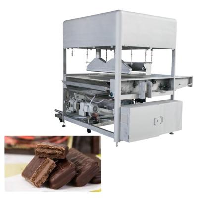 Barras de chocolate 500 kg/h 1200 mm Mini Enrober de chocolate