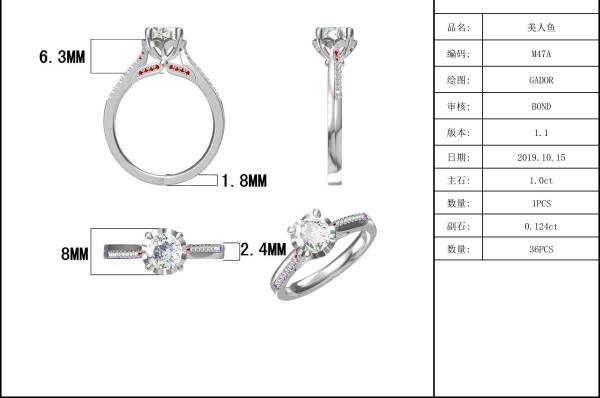 Minimalist Custom  Diamond Moissanite Engagement Rings Promise Rings for Women