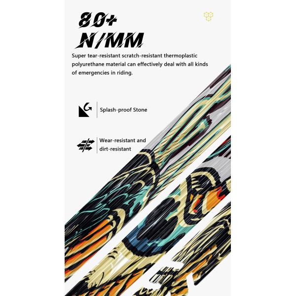 TPU Bike Frame Protector Sticker for Newest Design and Personalized Protection