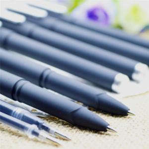 Gel pen,Promotional gel-ink pen with cap,black rubber gel-ink pen,