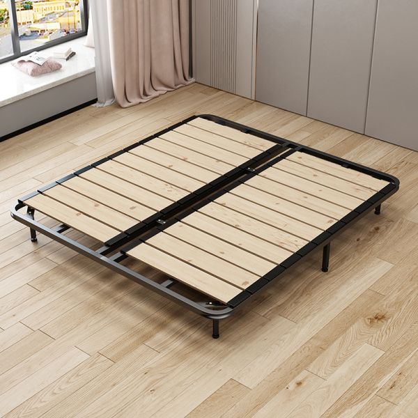 Foshan Wide Slatted Metal Bed Frame Customizable Color and Size Foldable Double Bed