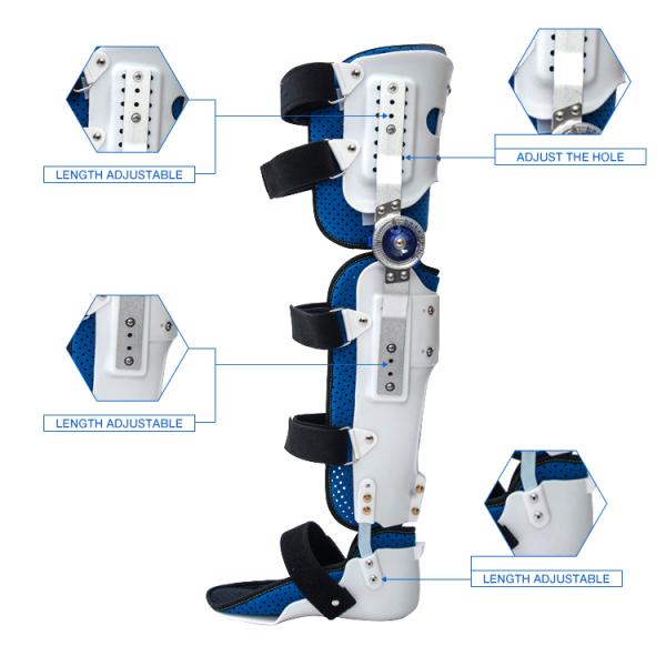 Good quality knee brace orthosis angle telescopic hinge Adjustable angle support orthosis
