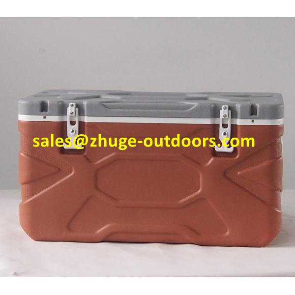 Hot Sale 55 Liter PU Insulation Blue Plastic Ice Cooler Box