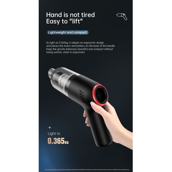 Mini Handheld Cordless Car Vacuum Cleaner 4 In 1 Portable With USB C Charging