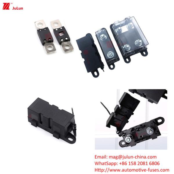 ANM Tipo de enchufe Car Modified Fuse Holder con agujero de montaje Multi-canal Gran caja de fusibles medianos Voltado nominal 32V-80V