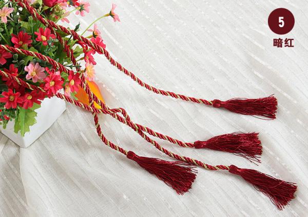 tassel with cord for curtain garments polyester Handmade decoration tassel,9cm polyester rope