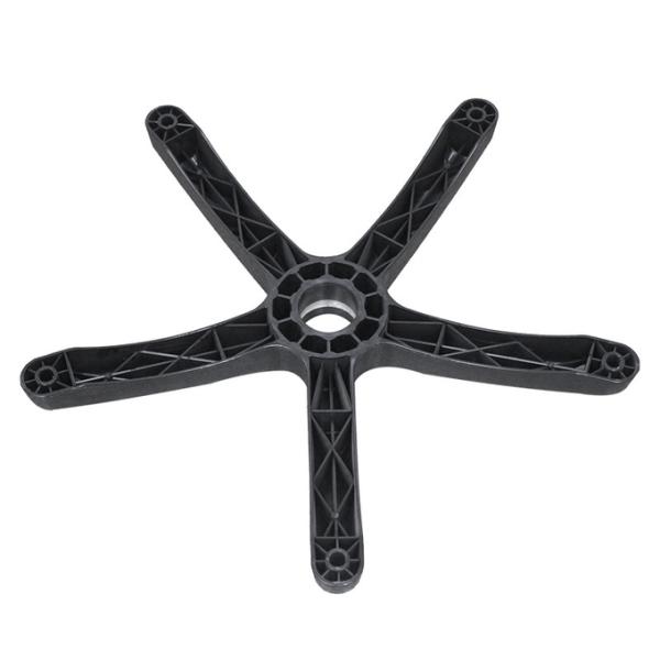 Silla de oficina de nylon Base de plástico Base PP / PA Cinco garras Silla de oficina Piernas negras