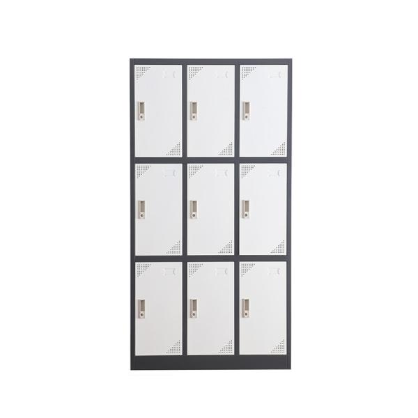 Armário dos cacifos do metal da grande capacidade com mobiliário de escritório Lockable de nove portas