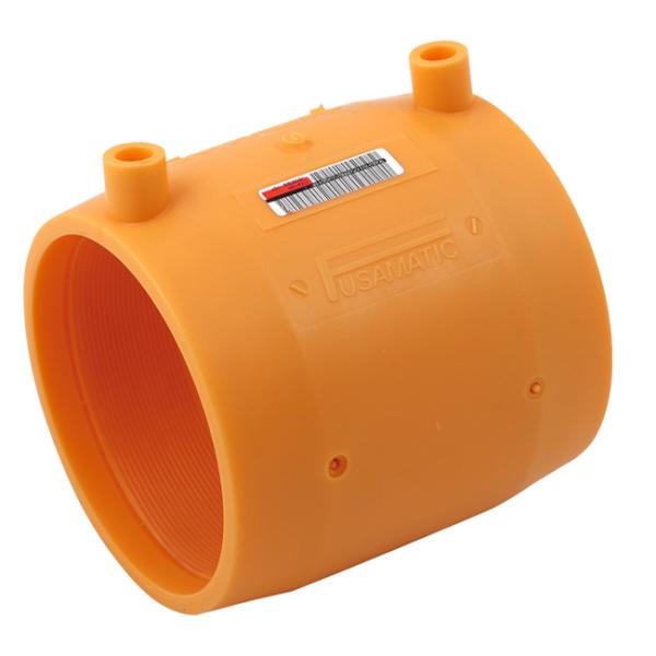 Accesorios de electrofusión naranja Manguito reductor de electrofusión de HDPE para suministro de agua