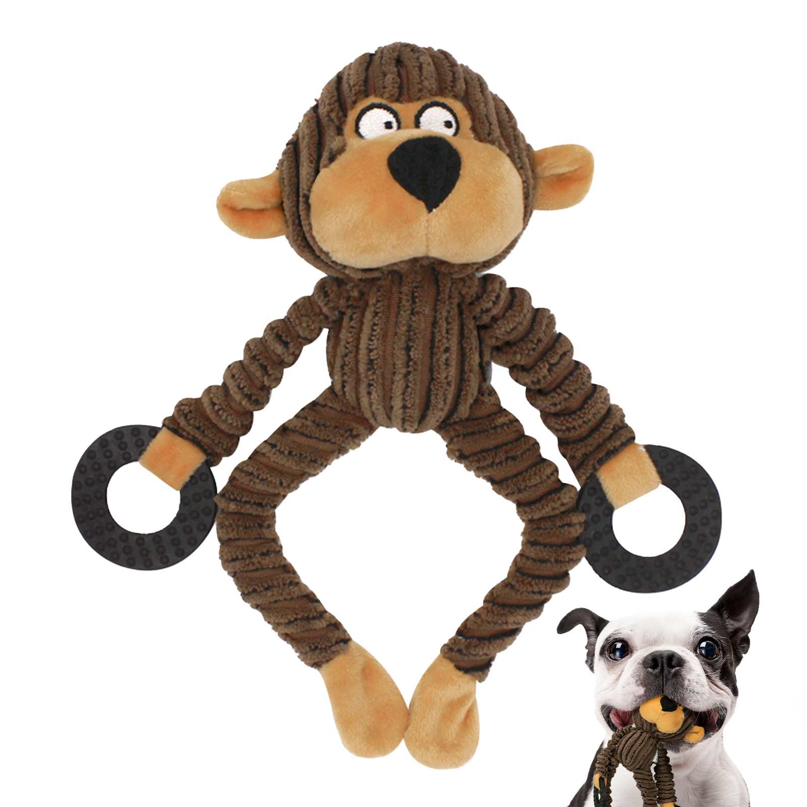 Eco-Friendly Squeaky Dog Toy for All-Sized Dogs