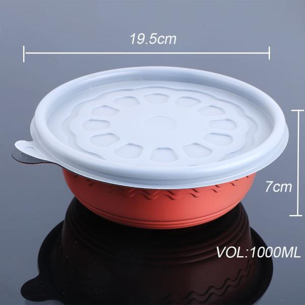 Пластиковые Microwavable устранимые плошки для супа 1000ml