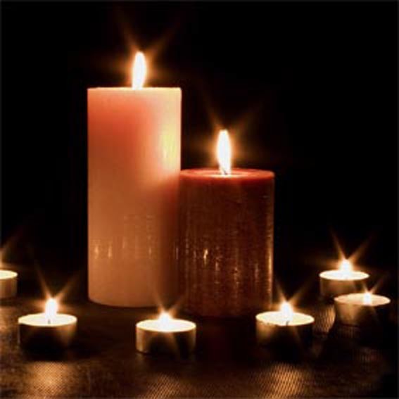 40 * 50cm Candle Decorative  LED Canvas Electronic Lighted Wall Art for Wall Decoration