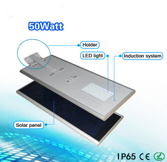 50W High power new aluminum waterproof integrated solar street light