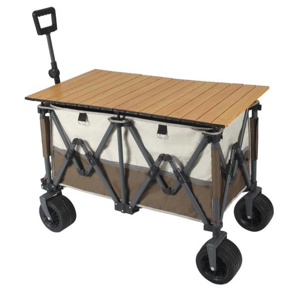 Outdoor Garden Heavy Duty Utility Portable Large Capacity Camping Collapsible Wagon Cart With All-Terrain Wheels