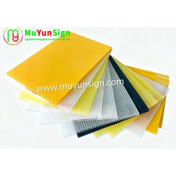 Plastic PP Hollow Corrugated Sheet Lightweight Returnable Reusable Packaging