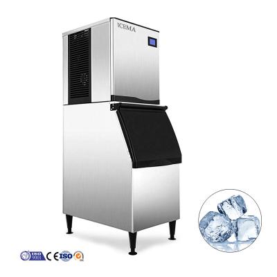 Overseas Machinery Service ICEMA Commercial Ice Cube Maker Machine 300KG 400kg 500kg