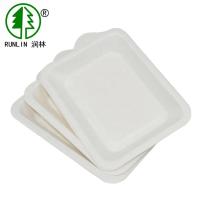 bolo personalizado 9in do feliz aniversario de Logo Biodegradable Bagasse Plates For
