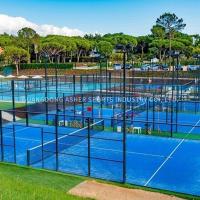 Cadeira de rodas visível do campo de tênis do diodo emissor de luz de Padel acessível com grama artificial