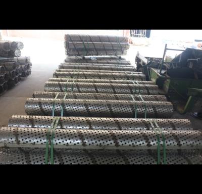 OEM Perforated Muffler Tubing , High Strength Structure Perforated Metal Cylinder