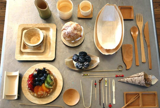 160mm JFB Craft Disposable Kraft Paper Wooden Cutlery Set With Napkins