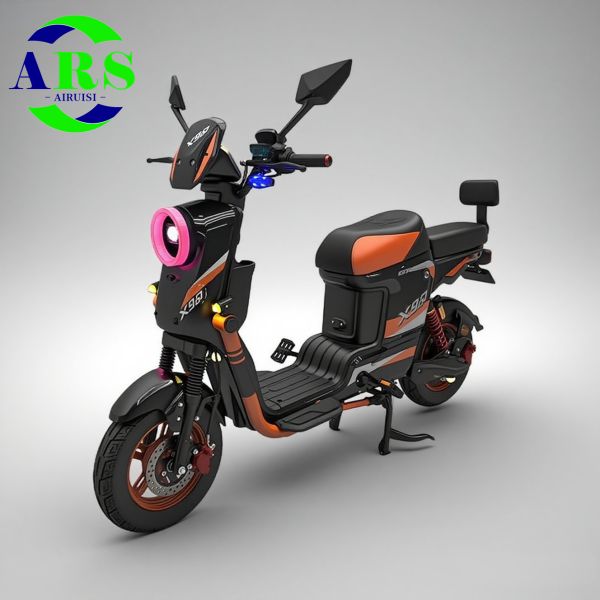10 Inch Electric Mopeds 48V 60V 72V Long Range E Motorcycle With Vacuum Tire -