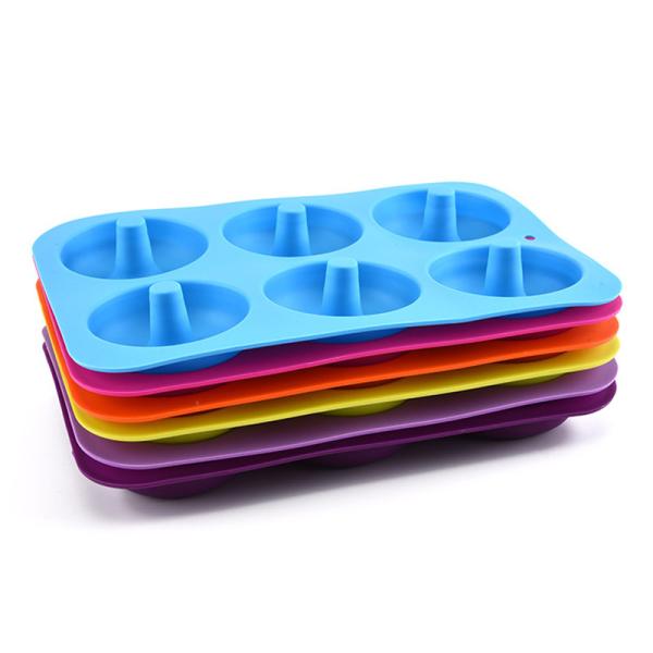 O bolo livre do silicone da cavidade 120g 6 de BPA molda para a cozinha