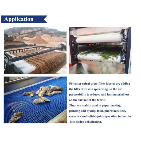 Polyester Spiral Dryer Conveyor Belt Mesh