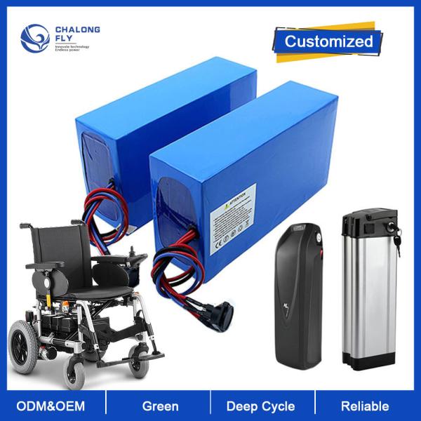 LiFePO4 Bateria de Lítio OEM ODM 36V 60V 72V 96V Bateria de Lítio 40AH 60AH 80AH 120AH Para E-Scooter / Bicicleta / cadeira de rodas