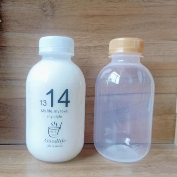 250ml 350ml 500ml PP Plastic Heat-Resistant Beverage Square Bottles with Cap OEM/ODM
